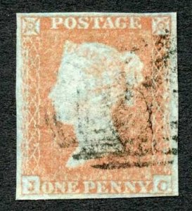 1841 Penny Orange Brown (JC) Very Fine Four Margins Cat 275 pounds