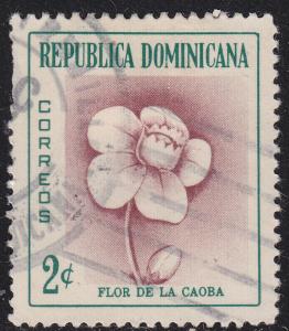 Dominican Republic 489  Mahogany Flower 1957