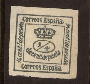 SPAIN scott #174 CANCELLED