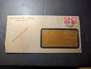 1941 Germany Bohemia and Moravia Cover Prague Nusl II German Service Post