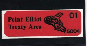 2001, NW Indian Treaty Fishing Stamp, Point Elliot Res. Treaty Area, MNH (43649)