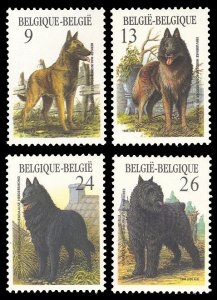 Belgium 1986 DOGS Scott #1243-1246 Mint Never Hinged