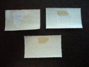 Stamps - Martinique - Scott#133, 134, 136 - Mint Hinged Partial Set of 3 Stamps