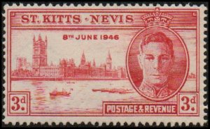 St Kitts & Nevis 92 - Mint-H - 3p Peace Issue (1946)