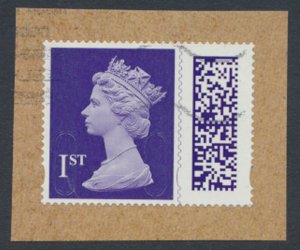 GB 1st Purple Security Barcoded Machin Yr code 22 Source F  see detail & scans