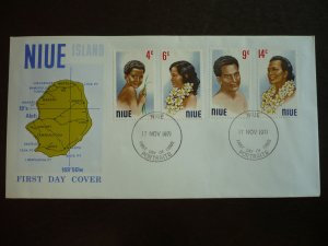 Stamps - Niue - Scott# 143-146 - First Day Cover
