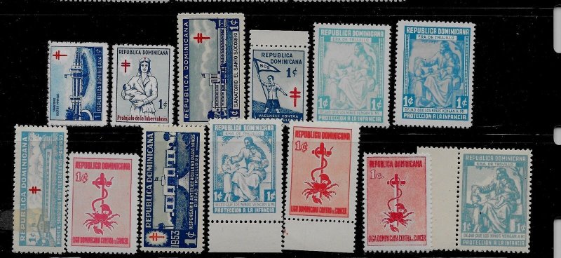 DOMINICAN REP Sc RA9-19+ FEW As NH issues of 1944-54 - POSTAL TAX 