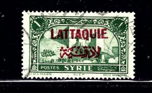 Latakia 9 Used 1931 overprint