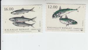 2018 Greenland Fish in Nordic Waters (2) (Scott 788-89) MNH