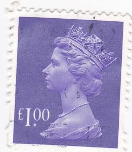 G.B. 1993 QE II Machins - £1.00 Blue/violet used