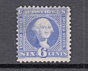 US Sc 115 MNG. 1869 6c ultra George Washington