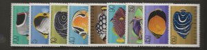 POLAND Sc 1492-1500 NH issue of 1967 - FISH