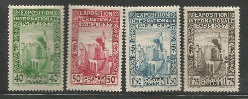 ALGERIA 109-112, MINT HINGED, C/SET OF 4 STAMPS, ALGERIAN PAVILION
