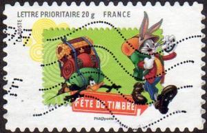 France 3610 - Used - (56c) Bugs Bunny / Daffy Duck (2009) (cv $0.85)