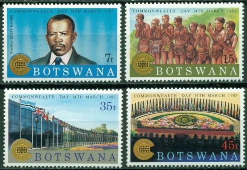 Botswana Scott 325-328 MNH Commonwealth Day $$