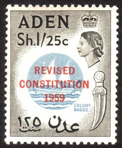1959, Aden 1.25Sh, MH, Sc 64