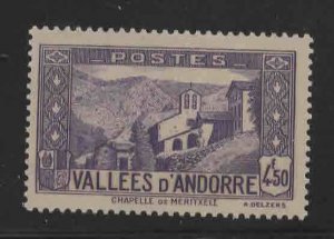 Andorre (French) Andorra Scott 60C MH* stamp