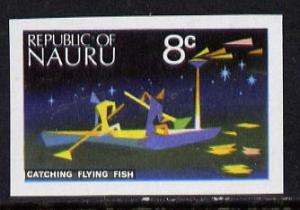 Nauru 1973 Catching Flying Fish 8c definitive (SG 105) un...