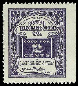 U.S. TELEGRAPH 15T51  Mint (ID # 31238