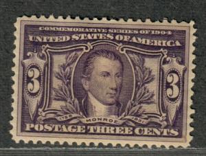 US Sc#325 M/H/VF-EF, Cv. $65