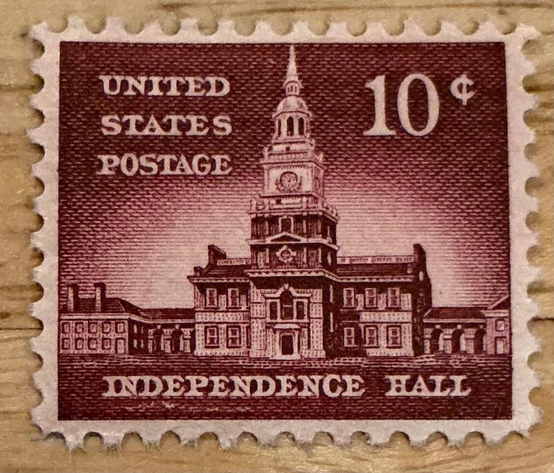 US SCOTT 1043 MNH 10c INDEPENDENCE HALL LIBERTY 1956