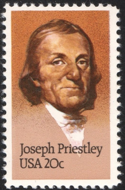 SC#2038 20¢ Joseph Priestley Single (1983) MNH