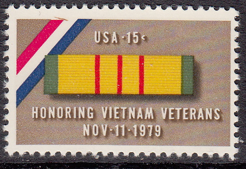 U.S. #1802 Honoring Vietnam Veterans 15c Single, MNH.