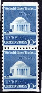 USA; 1973: Sc. # 1510:  Used Perf. 11 x 10 1/2 Se-Tenant Single Stamps