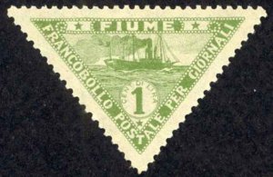 Fiume Sc# P4 MH 1919 1c Newspaper Stamp