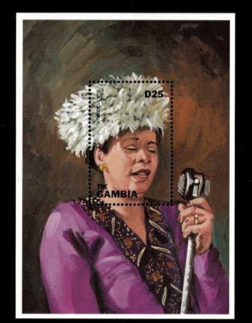 Gambia 1998 - Jazz Musicians - Souvenir Stamp sheet - Scott #2051 - MNH