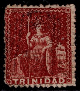 TRINIDAD QV SG64, (1d) lake, USED. Cat £30. CERT