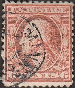 # 379 Used Red Orange George Washington