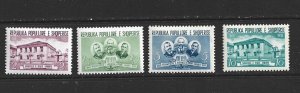 ALBANIA - 1956 OPENING OF THE FIRST ALBANIAN SCHOOL - SCOTT 505 TO 508 -  MNH