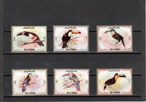 1972  Ras Al Khaima - Toucans - Mi 920-925 - Perf. - MNH