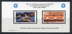 Germany 1981 Farbsonderdruck Colour Reprint, sport MS MUH