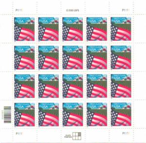 US 3448 - 34¢ Flag Over Farm Unused