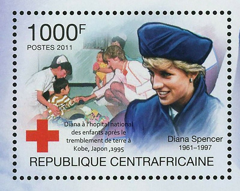 Princess Diana Stamp 50th Anniversary of Birth Red Cross S/S MNH #3103 / Bl.733