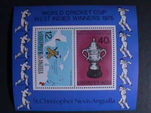 ANGUILA-1975-WORLD CRICKET CUP WINNER-WEST INDIES- MNH-S/S-VERY FINE