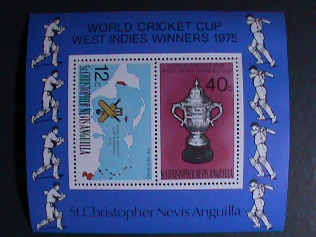 ANGUILA-1975-WORLD CRICKET CUP WINNER-WEST INDIES- MNH-S/S-VERY FINE