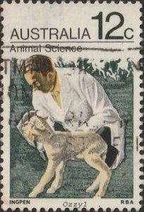 Australia #501 1971 12c Vet & Lamb R.S.P.C.A. Centenary USED-Fine-NH.