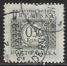 Croatia # J11 - Numeral - used.....{ZW2}