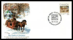 Canada 870-872 Christmas Fleetwood Set of Three U/A FDC