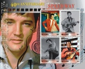 Gambia 2008 - Elvis Presley - Sheet of 4 stamps - Scott #3156 - MNH