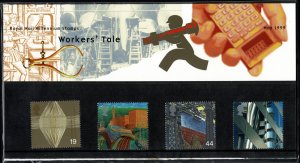 G.B.QE II 1999 THE WORKER'S TALE MINT (NH) SG2088-91 P.O.PACK 298 SUPERB