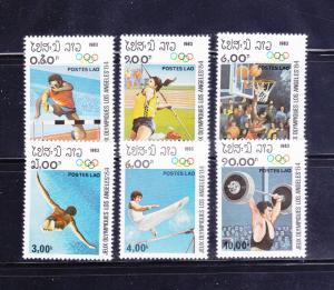 Laos 429-434 Set MNH Sports, Olympics
