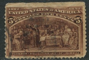 234 5c Columbian Exposition Used