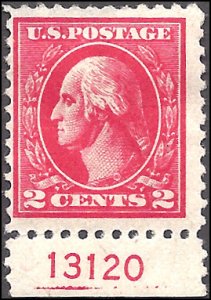 527 Mint,OG,HR... SCV $18.00... Plate# Single