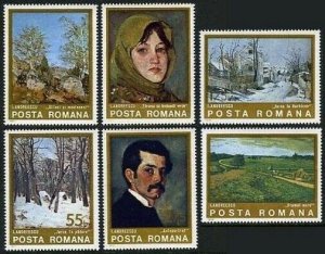 Romania 2532-2537, MNH. Michel 3247-3252. Paintings by Ion Andreescu, 1975.