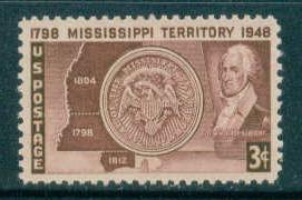 955 3c Mississippi Fine MNH