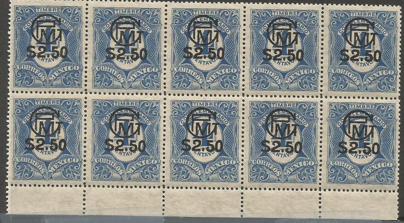 Mexico SC 305 Block of 10 MNH (4csw)